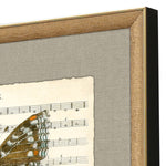 Musical Butterflies Framed Art Set of 2