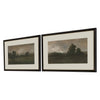 Harper Dusk Panoramic Vista Framed Art Set of 2