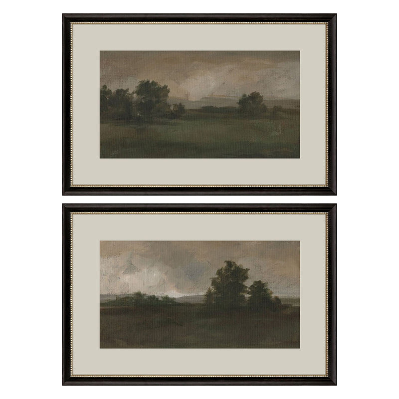 Harper Dusk Panoramic Vista Framed Art Set of 2