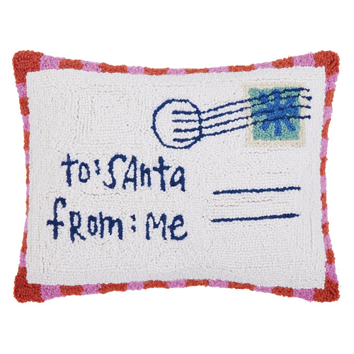 Ampersand Dear Santa Hook Throw Pillow