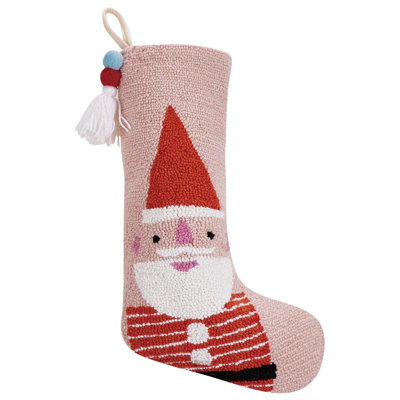 Ampersand Santa Pom Pom Tassel Christmas Stocking