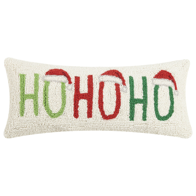 Ho Ho Ho Hook Throw Pillow