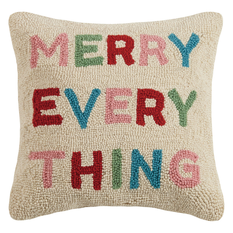 Merry Everything Hook Throw Pillow