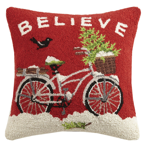 Believe Hook Throw Pillow