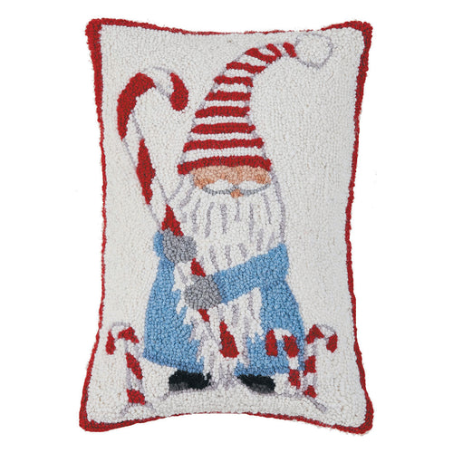 Gnome Hook Throw Pillow