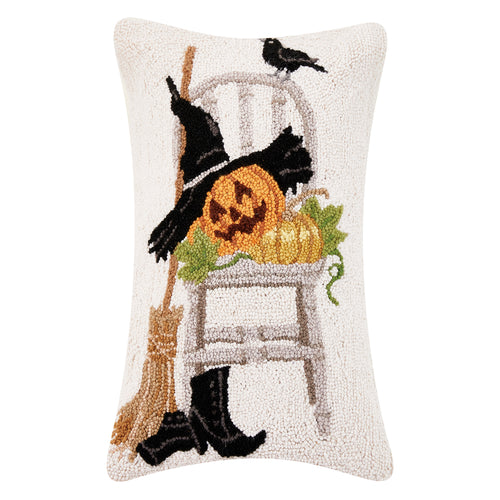 Witch's Chair Hook Throw Pillow