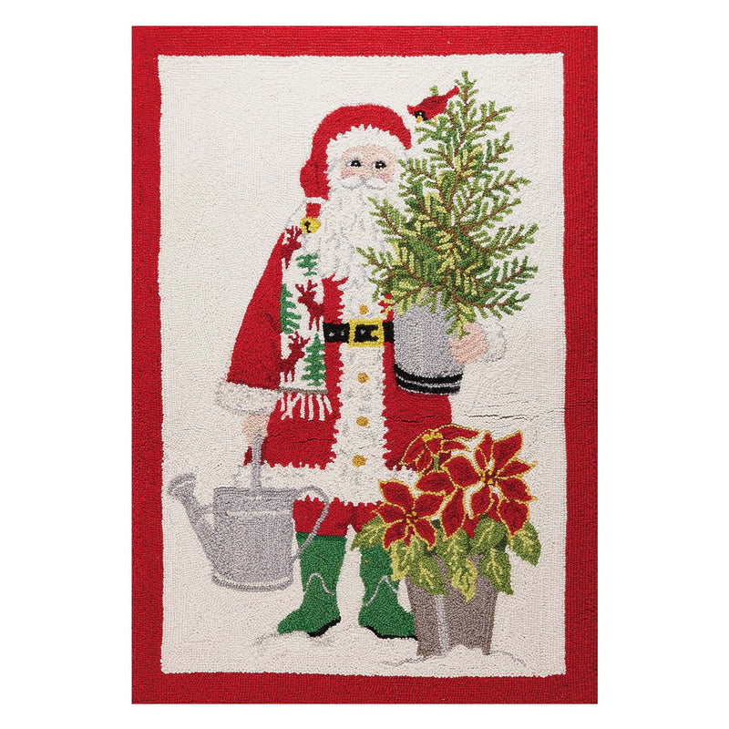 Santa Tree Hook Rug