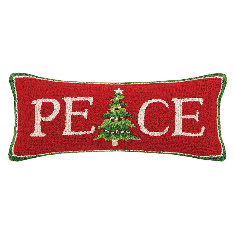 Peace Tree Hook Throw Pillow