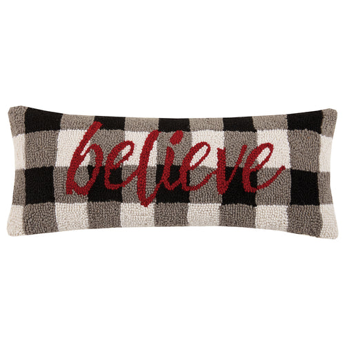 Believe Hook Throw Pillow