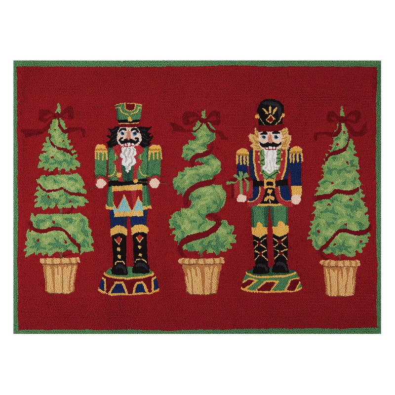 Nutcracker Topiary Hook Rug