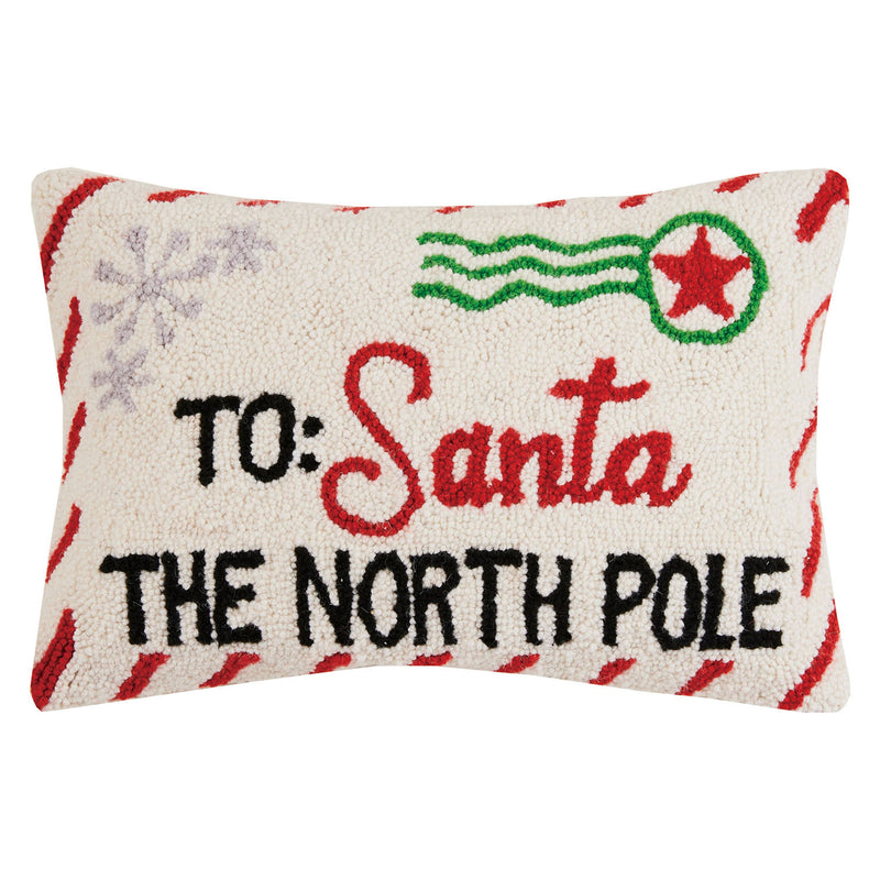 Letter To Santa Hook Throw Pillow