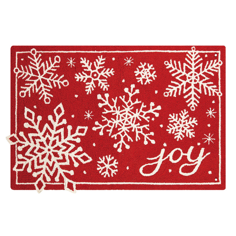 Joy Snowflake Hook Rug