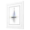 Barnes Mirrored Sailboat I Framed Art