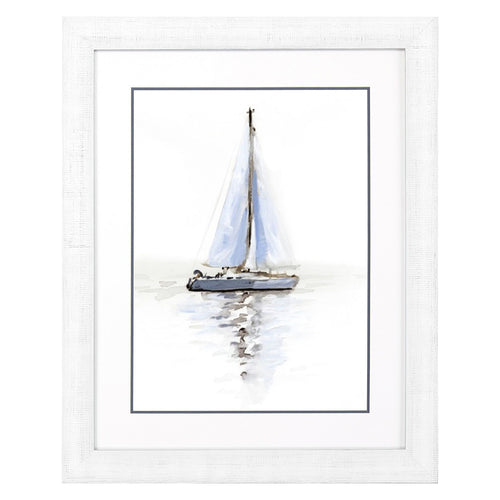 Barnes Mirrored Sailboat I Framed Art