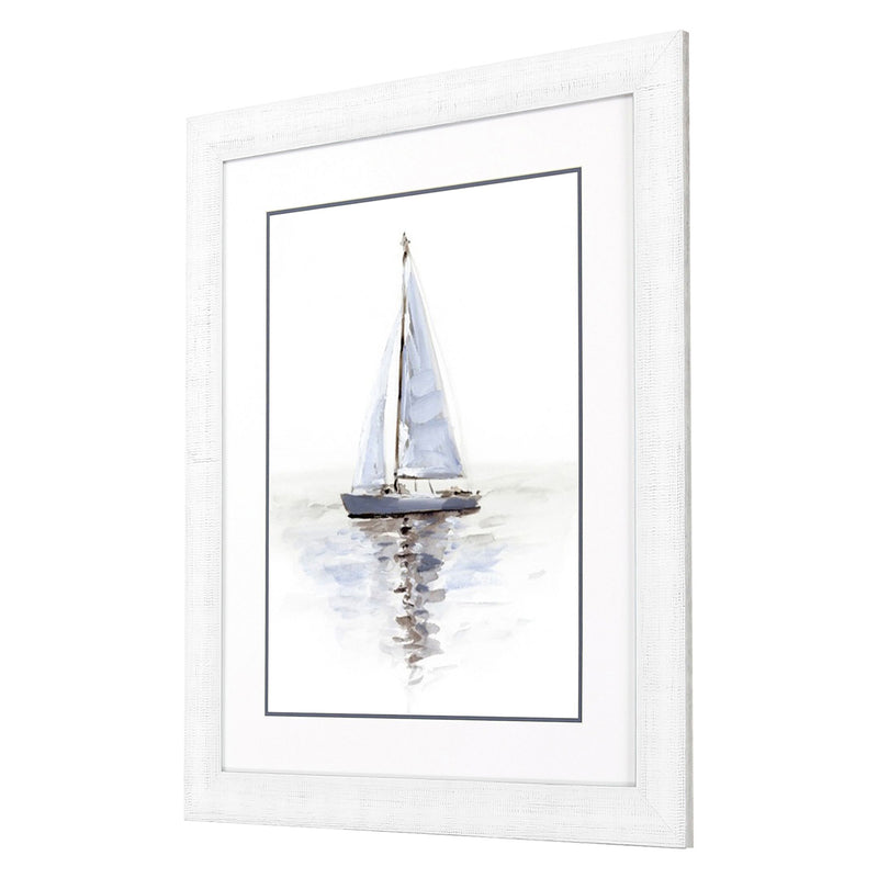 Barnes Mirrored Sailboat II Framed Art