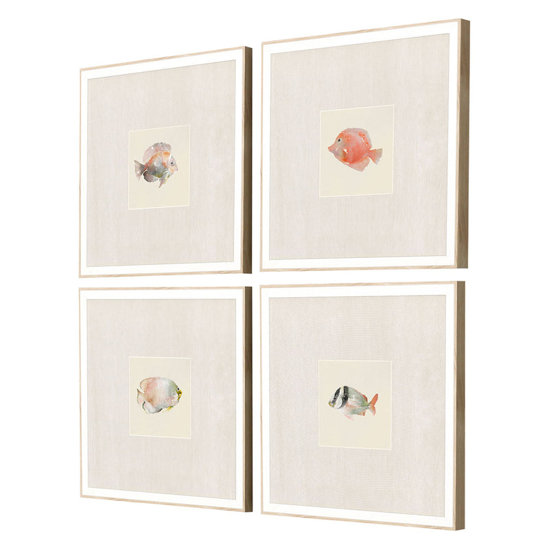 Loreth Coastal Medley Framed Art Set of 4