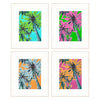 Pinto Bright Palms Framed Art Set of 4