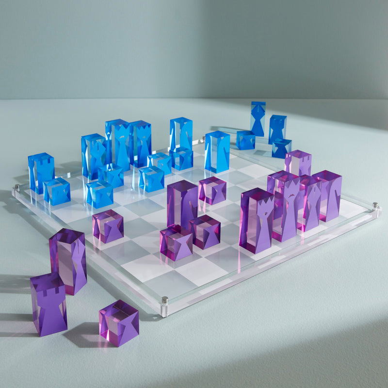 Jonathan Adler Acrylic Chess Set