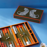 Jonathan Adler Leopard Backgammon Set