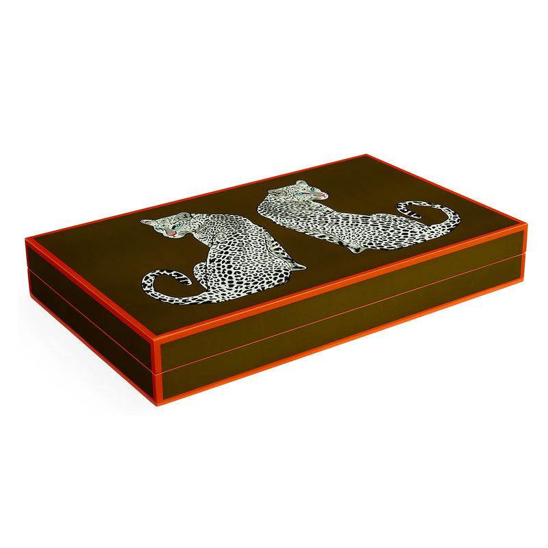 Jonathan Adler Leopard Backgammon Set