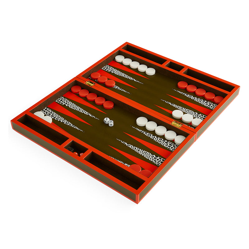 Jonathan Adler Leopard Backgammon Set