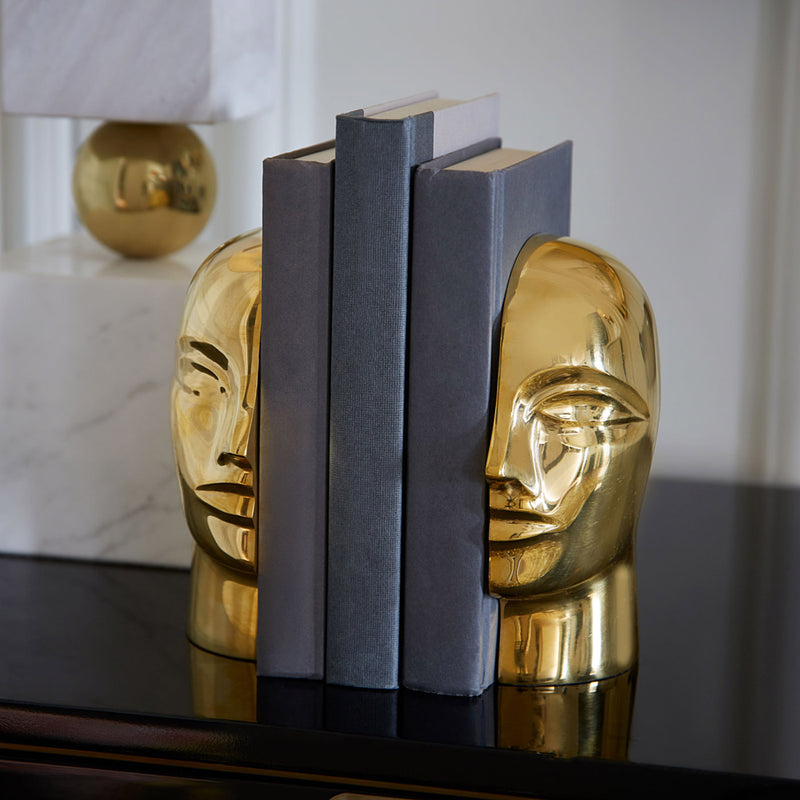 Jonathan Adler Brass Atlas Bookend Set