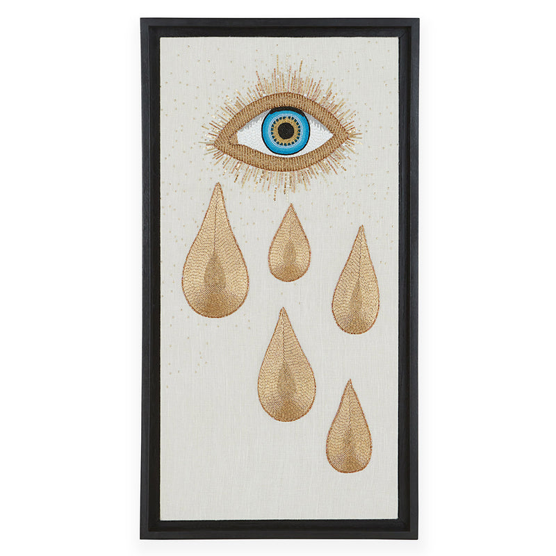 Jonathan Adler Muse Eye Tear Beaded Art