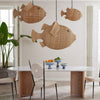 Jonathan Adler Wicker Blowfish Pendant