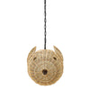 Jonathan Adler Wicker Blowfish Pendant