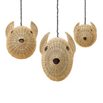 Jonathan Adler Wicker Blowfish Pendant