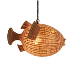 Jonathan Adler Wicker Blowfish Pendant