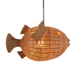 Jonathan Adler Wicker Blowfish Pendant