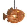 Jonathan Adler Wicker Blowfish Pendant