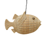 Jonathan Adler Wicker Blowfish Pendant