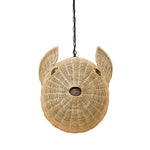 Jonathan Adler Wicker Blowfish Pendant