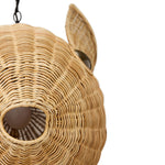 Jonathan Adler Wicker Blowfish Pendant