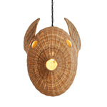 Jonathan Adler Wicker Blowfish Pendant