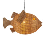 Jonathan Adler Wicker Blowfish Pendant