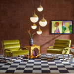 Jonathan Adler Channeled Goldfinger Lounge Chair