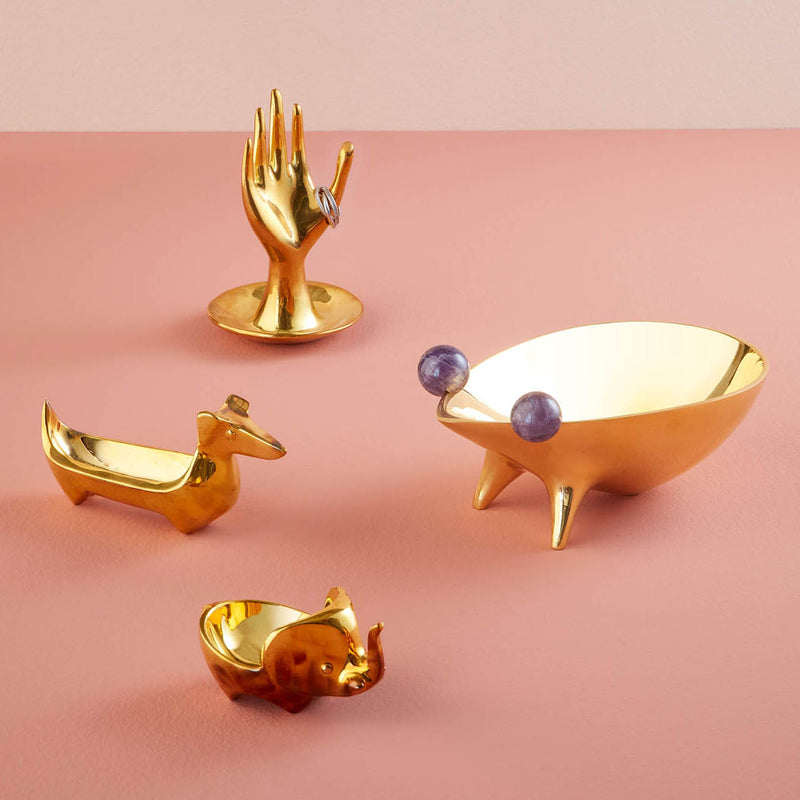 Jonathan Adler Brass Frog Bowl