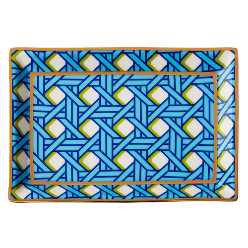 Jonathan Adler Basketweave Rectangle Tray