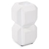 White Cubic Candle Holder