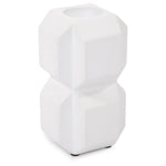 White Cubic Candle Holder