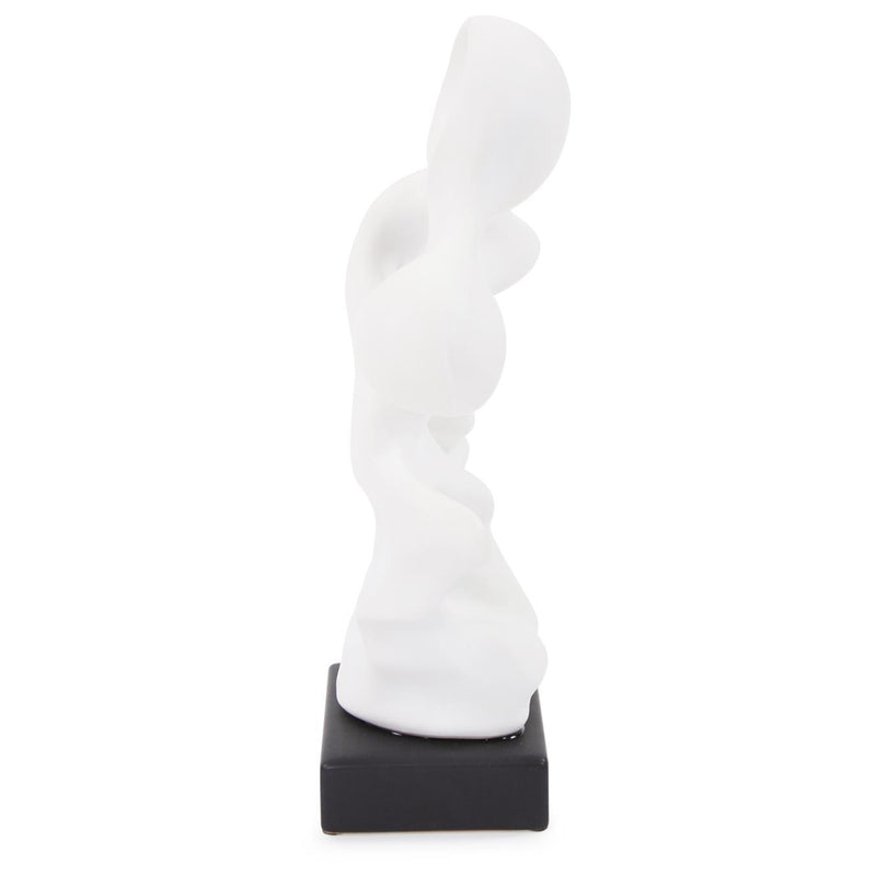 White Ceramic Abstract Sculpture