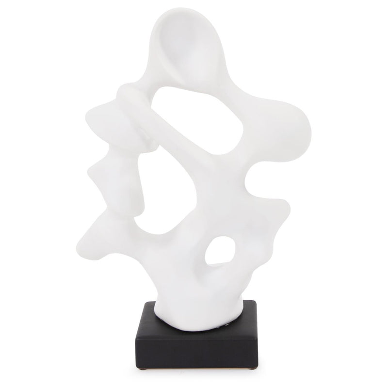 White Ceramic Abstract Sculpture