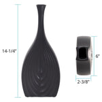 Black Onion Tapered Vase