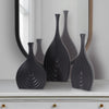 Black Onion Tapered Vase