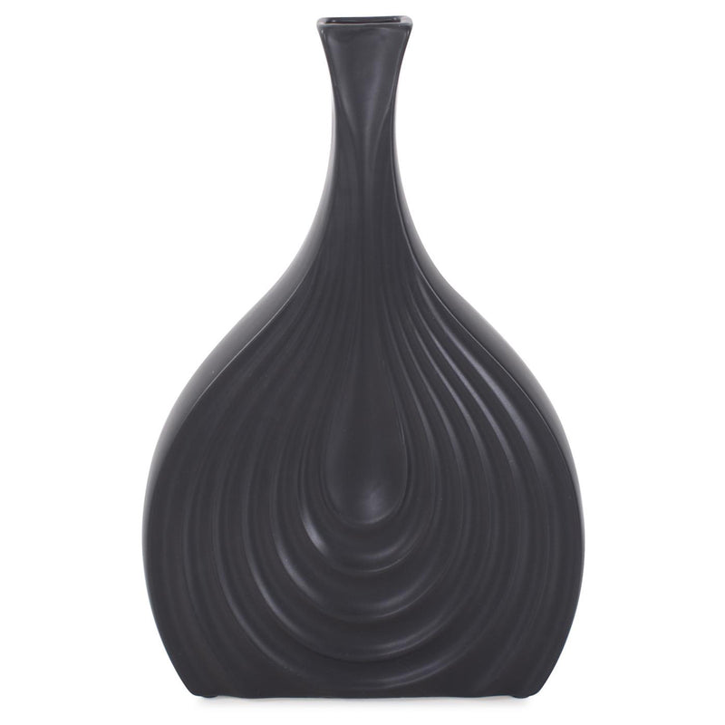 Black Onion Tapered Vase