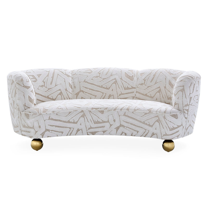 Jonathan Adler Parker Abstract Curved Sofa