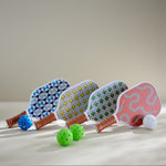 Jonathan Adler Basketweave Pickleball Set